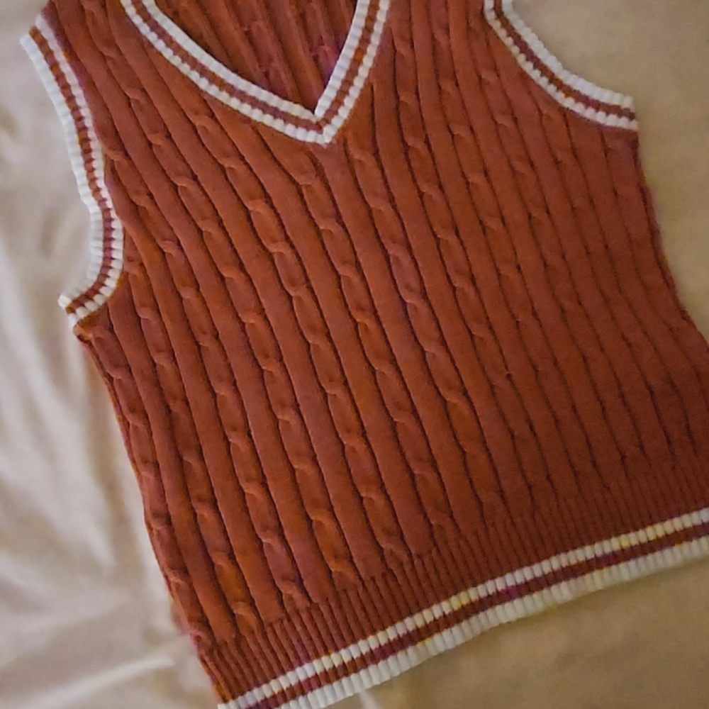 Pink Sweater Vest